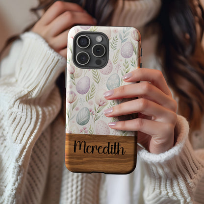 Personalized Easter Egg Floral Pattern Phone Case