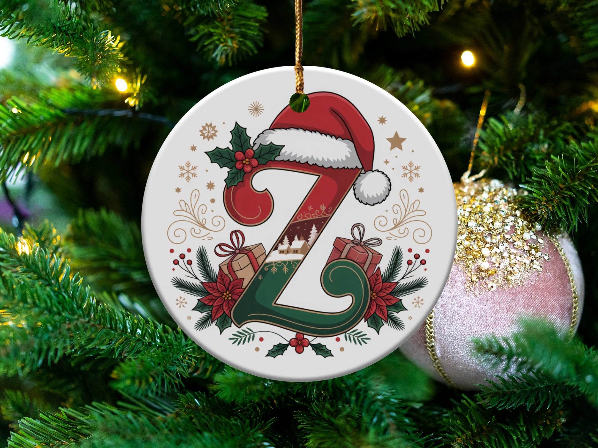 Festive Christmas Alphabet Tree Ornament product