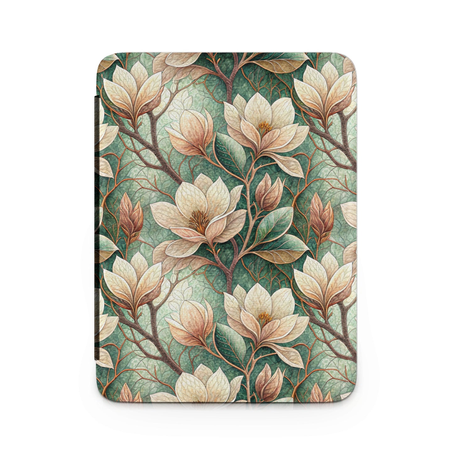 Botanical Floral Design iPad Case with Elegant Blossoms