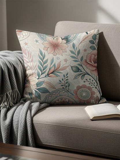 Floral Pattern Decorative Couch Cushion Product