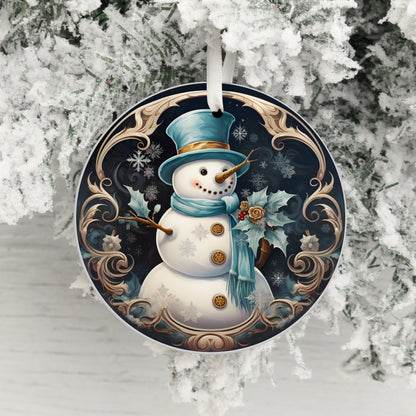 Vintage Snowman Christmas Ornament product type