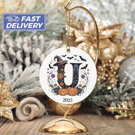 Personalized Halloween U Ornament Holiday Decoration product type