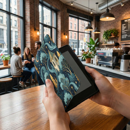 Enchanting Night Scene Design Kindle Case Cover