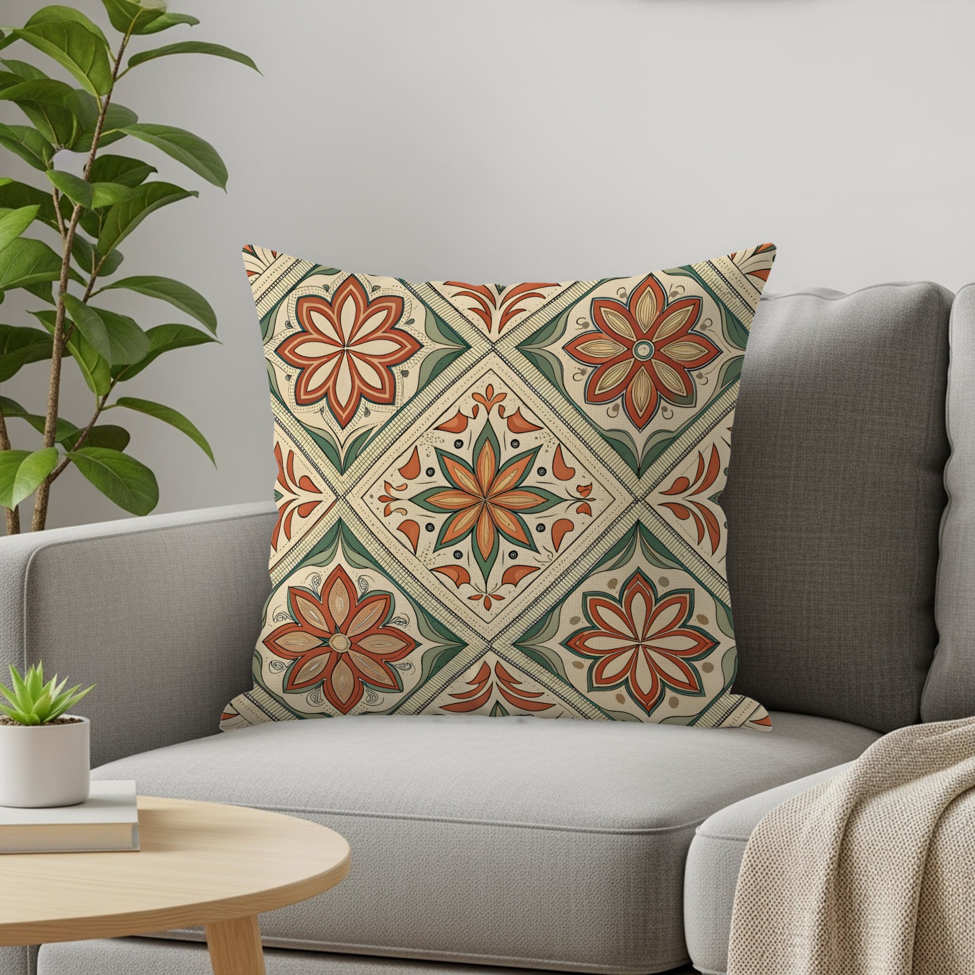 Vibrant Floral Medley Seamless Pattern Decorative Pillows & Pillow Cases - Walk Greener