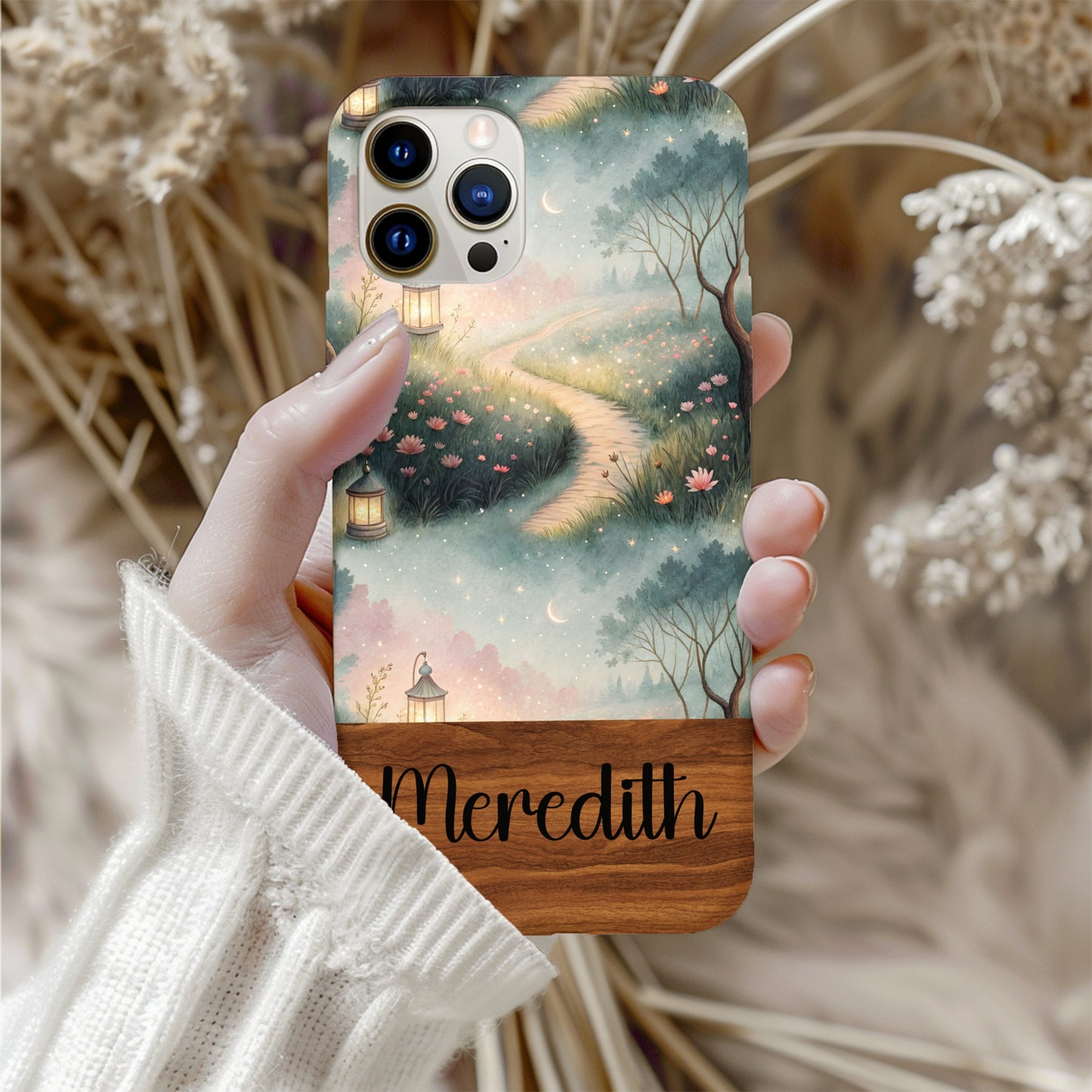 Dreamy Fairytale Path With Lanterns Custom Phone Case - Walk Greener