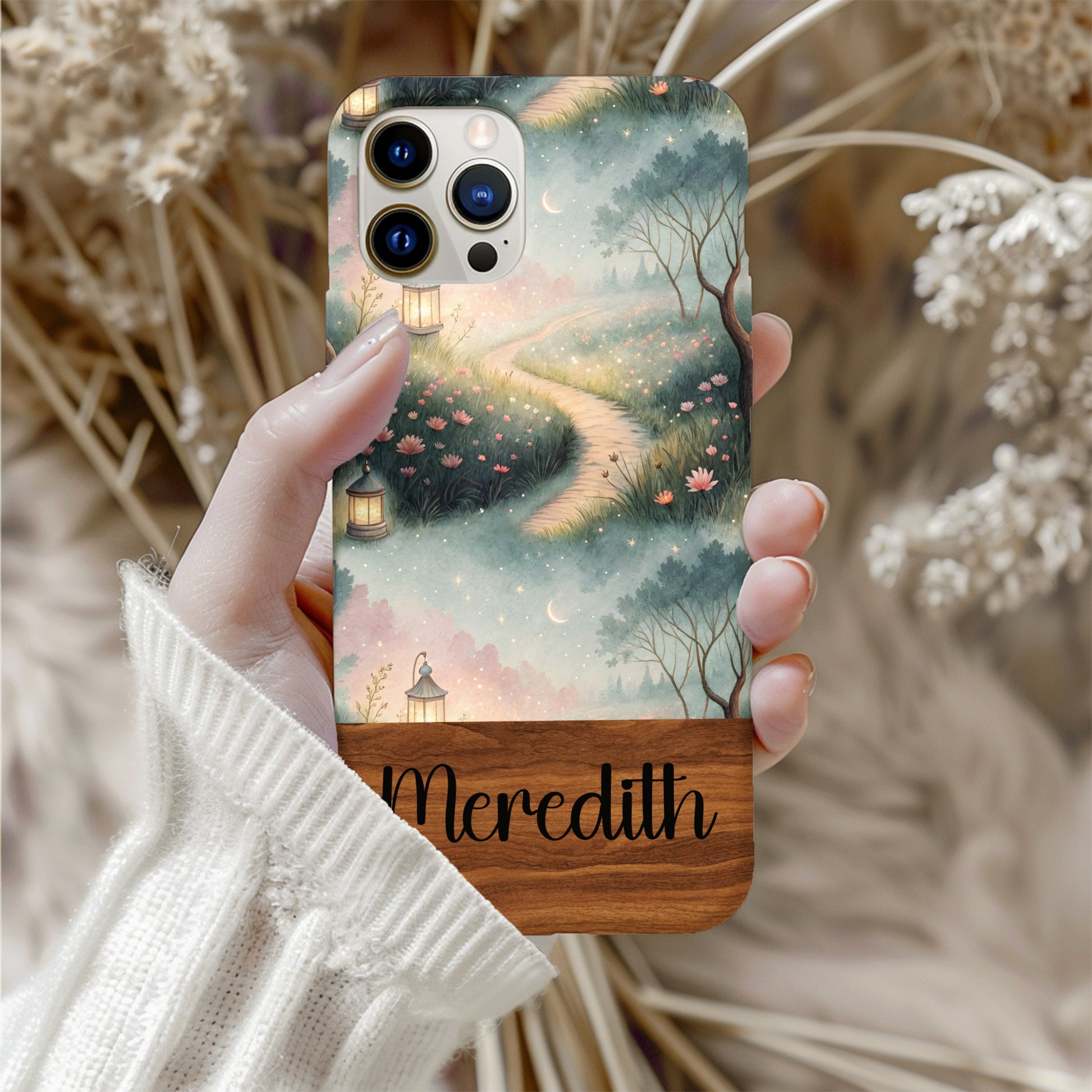 Dreamy Fairytale Path With Lanterns Custom Phone Case - Walk Greener
