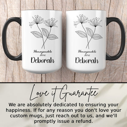 Personalized Honeysuckle June Deborah Mug Gift