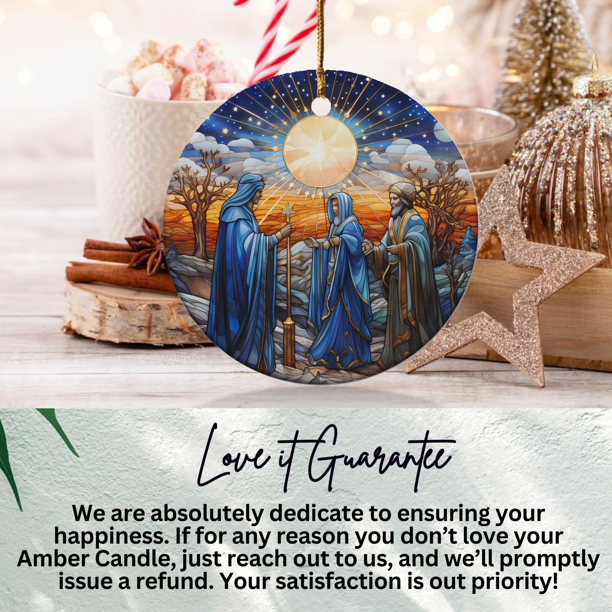 Spectacular Illuminated Scene Christmas Ornament product