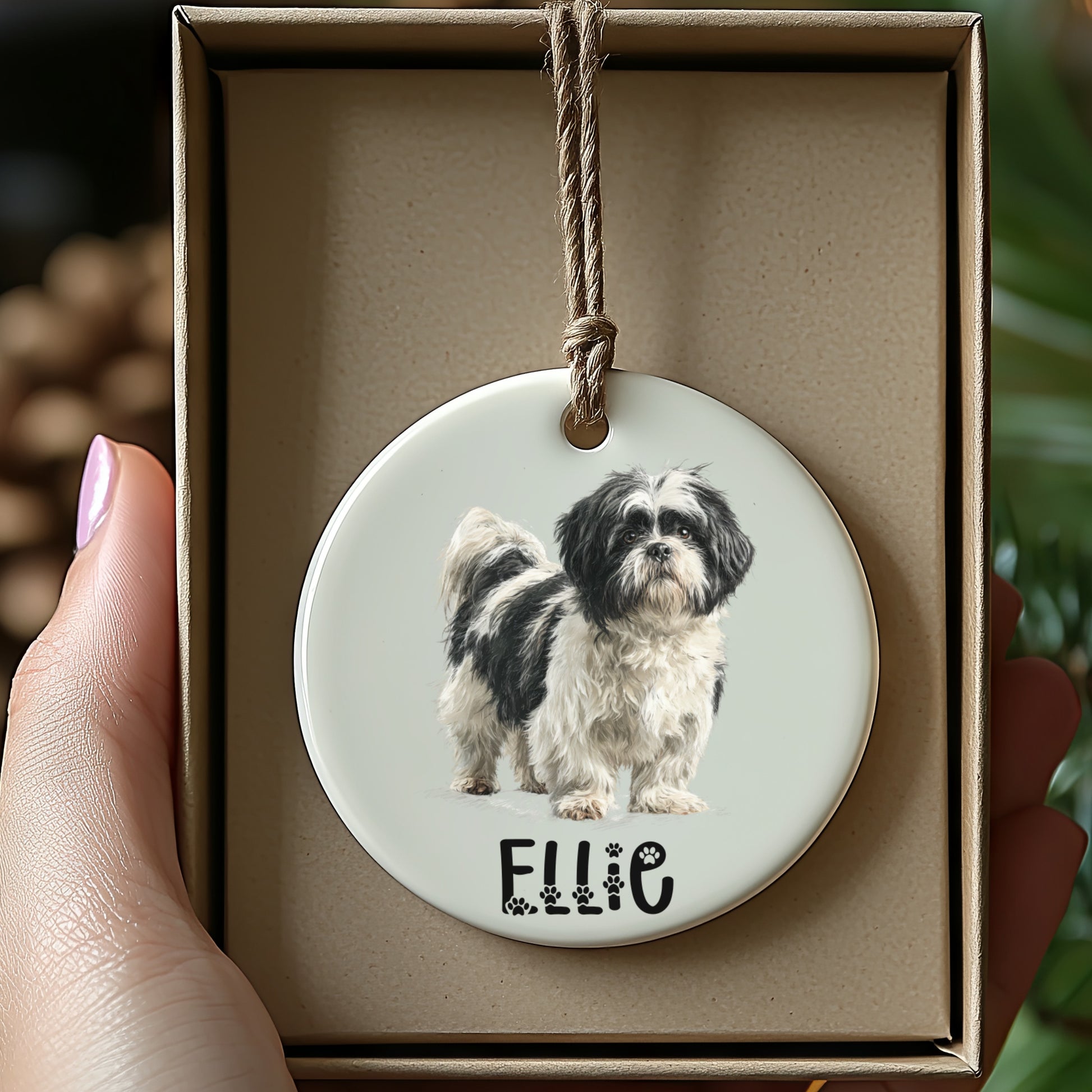 Personalized Dog Ornament Custom Pet Gift Decor product type