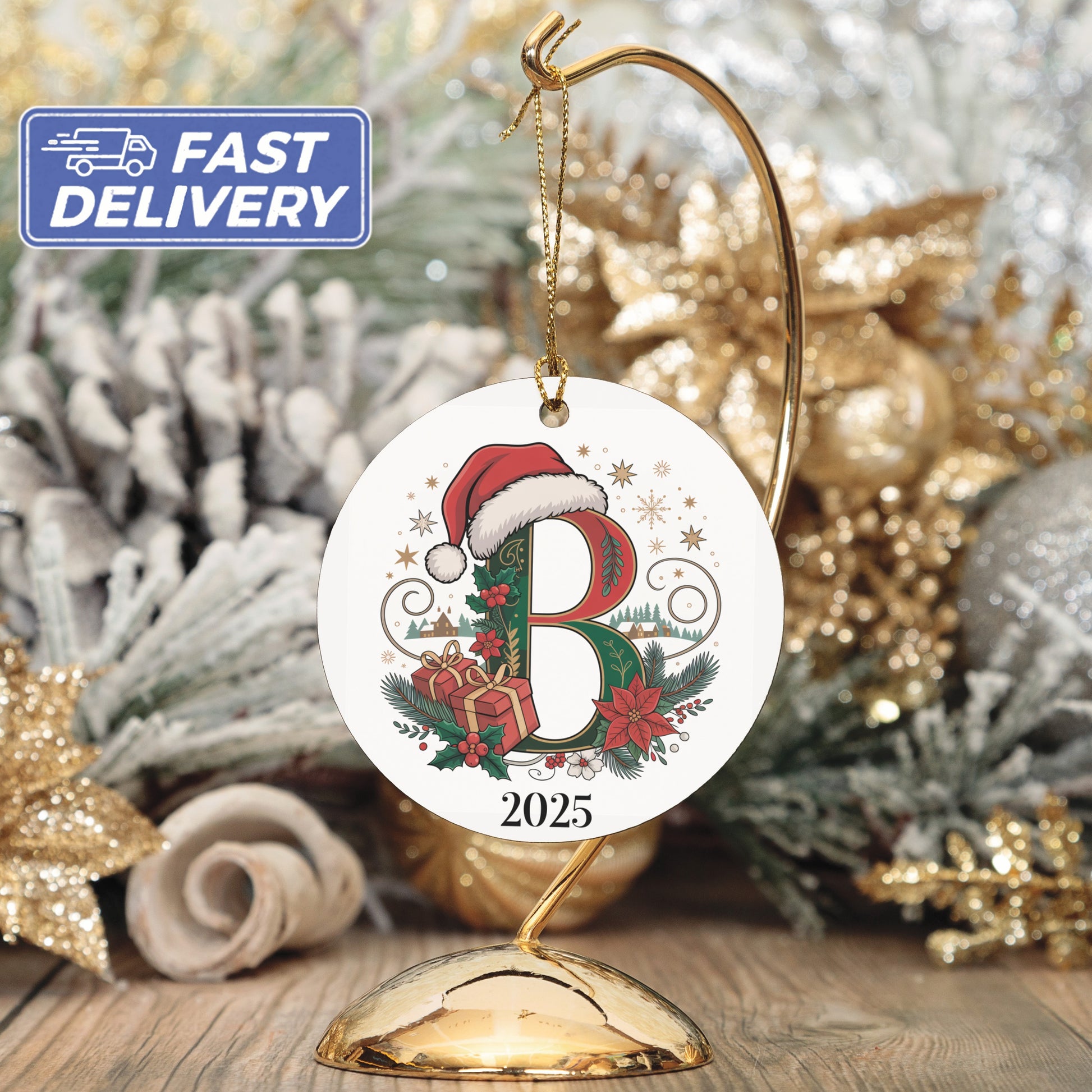 Personalized 2025 Christmas Ornament festive product