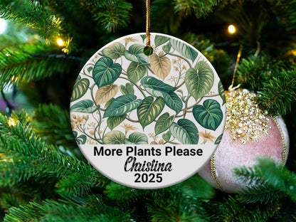 More Plants Please Personalized Ornament product