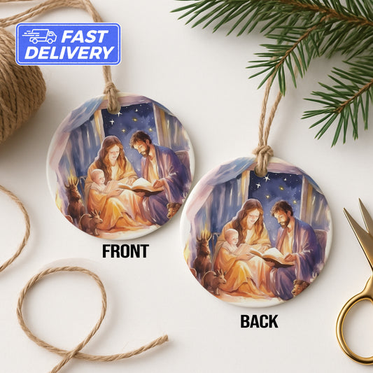 Nativity Scene Ornament with Fast Delivery product type