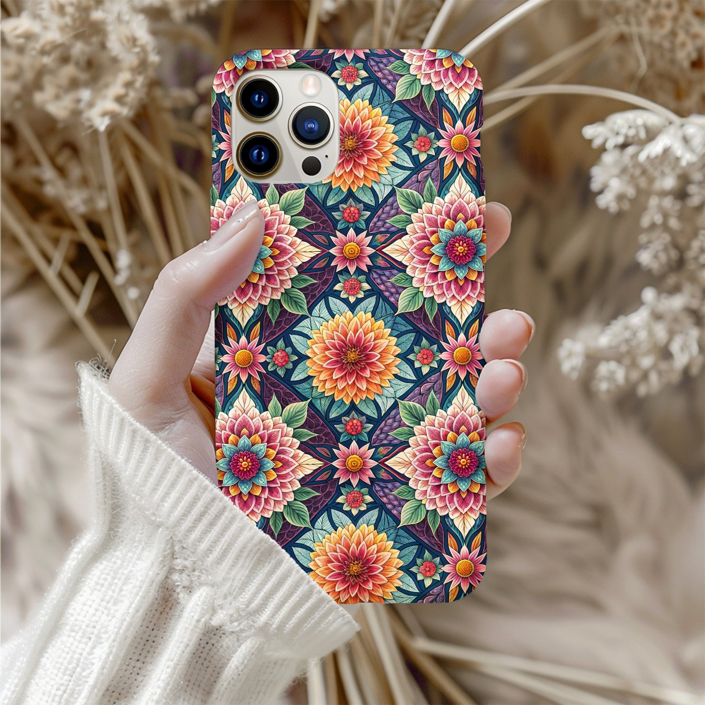 Vibrant Floral Pattern Phone Case for Stylish Protection
