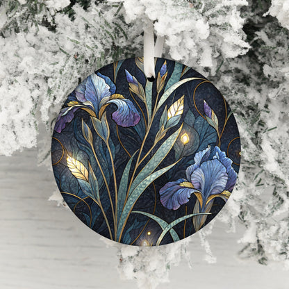 Elegant Floral Patterned Christmas Ornament
