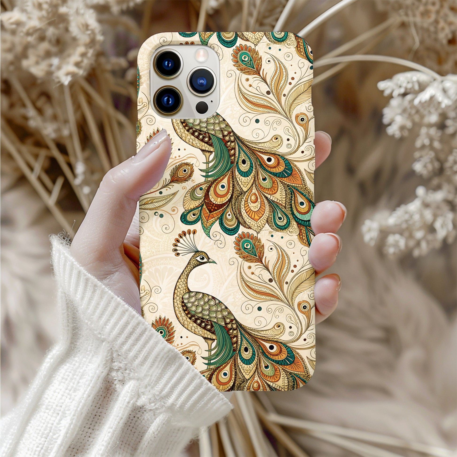 Colorful Peacock Design Case for iPhone 12 Pro product