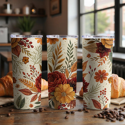 Floral Autumn Stainless Steel Insulated Tumbler