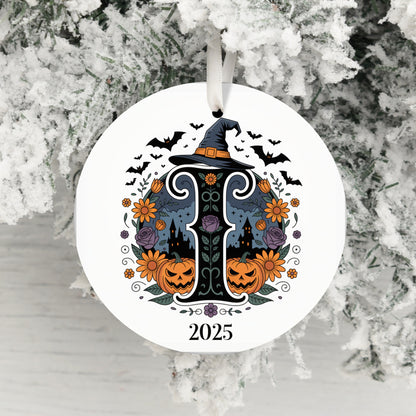 Personalized Halloween Initial Ornament 2025 product type