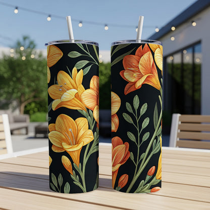Vibrant Floral Design Insulated Tumbler Product