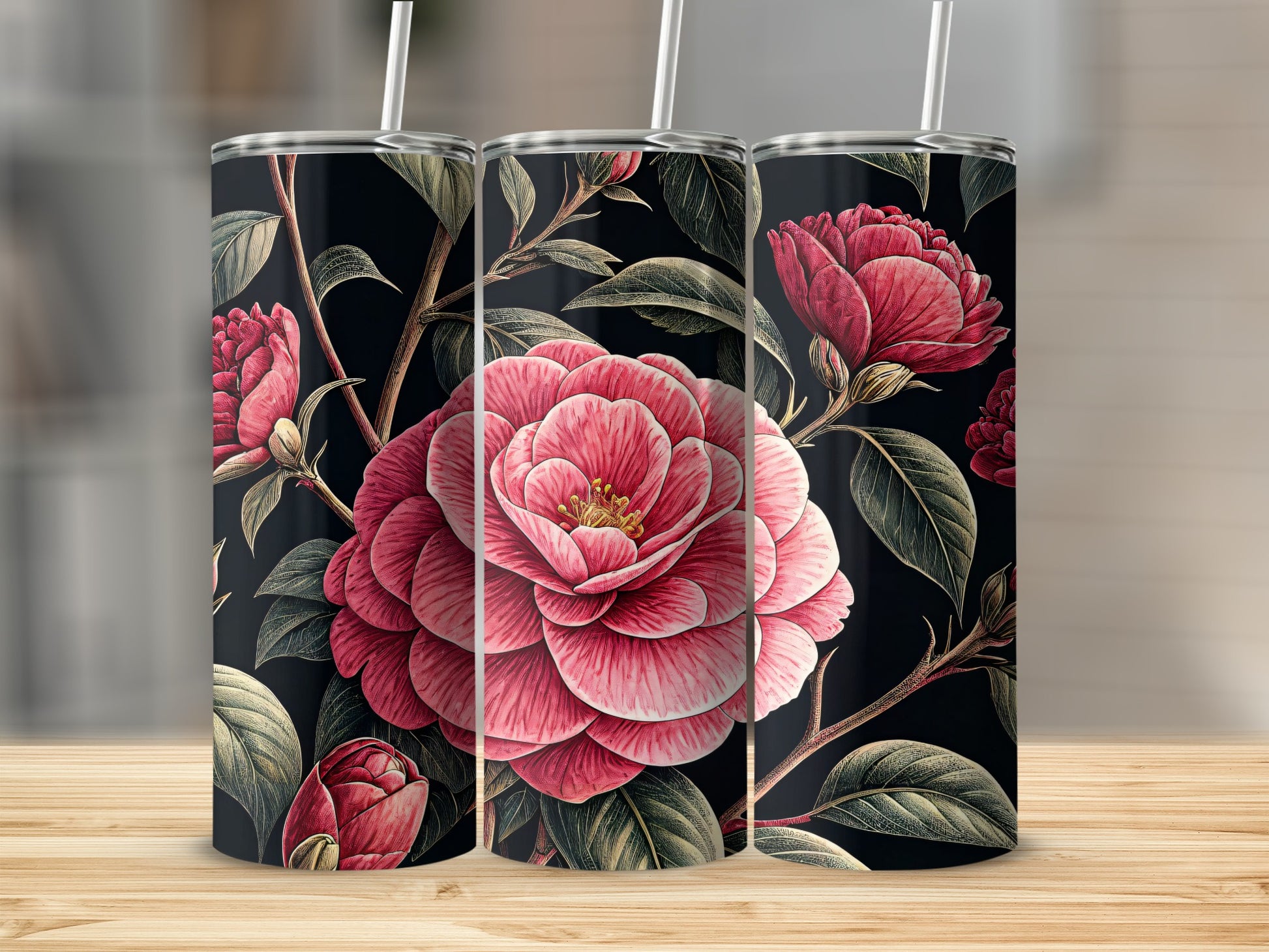 Pink Petal Power A Floral Fantasy Design Tumblers - Walk Greener