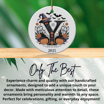 Unique Halloween Design Circle Ornament product