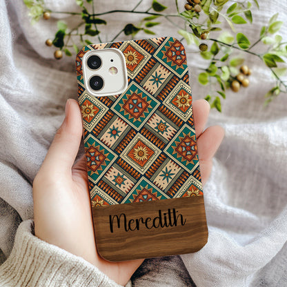 Personalized Geometric Pattern Meredith Phone Case