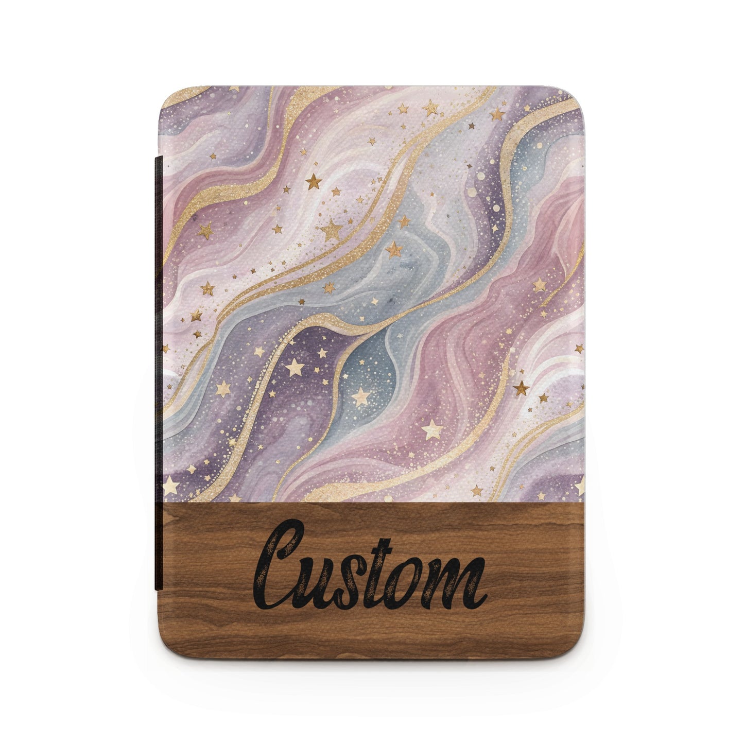 Custom Galaxy Stars Purple and Gold Print Cover