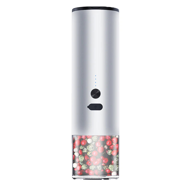 Rechargeable Electric Salt & Pepper Grinder Set with LED – Kitchen Mill