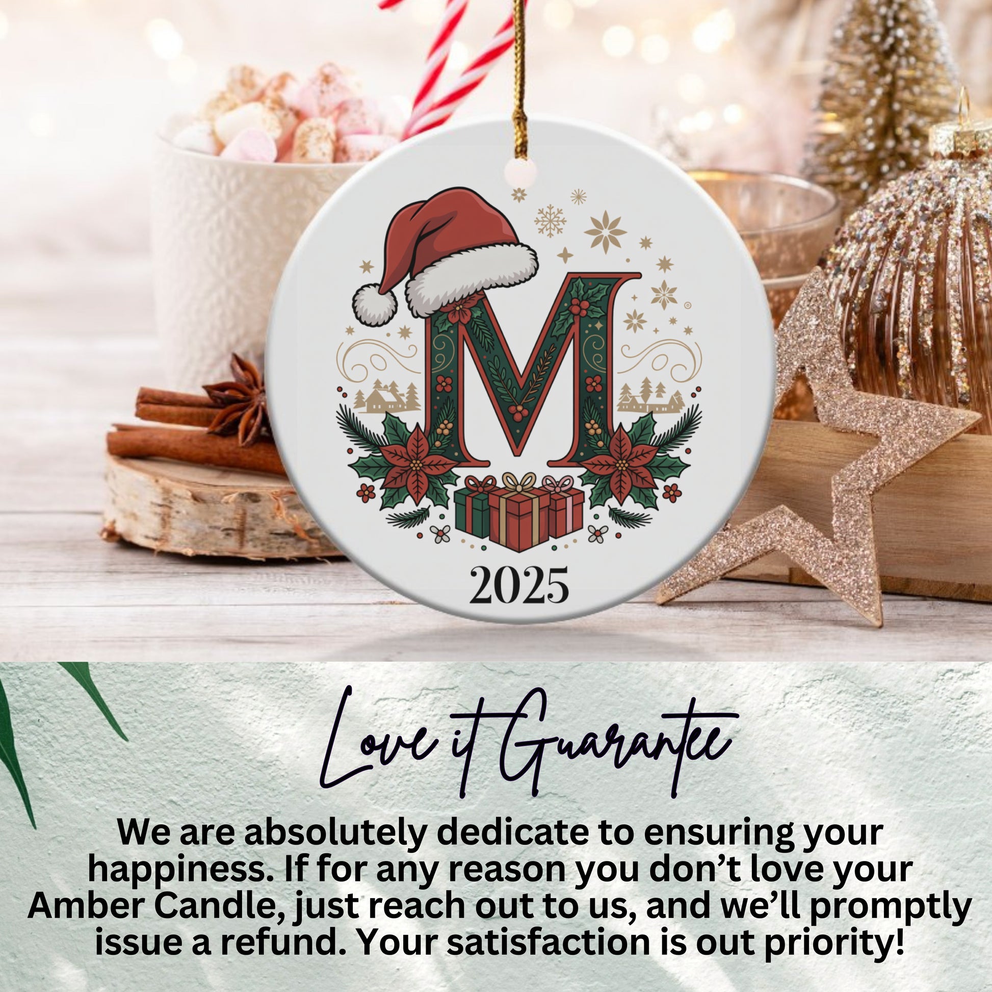 Personalized Christmas Ornament 2025 Holiday Decor product