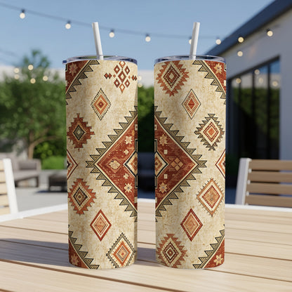 Aztec Pattern Insulated Tumbler for Hot and Cold Drinks