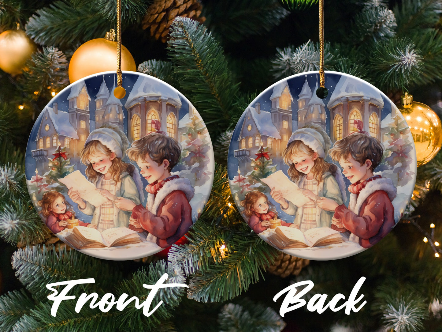 Christmas Ornaments Front Back Design product type