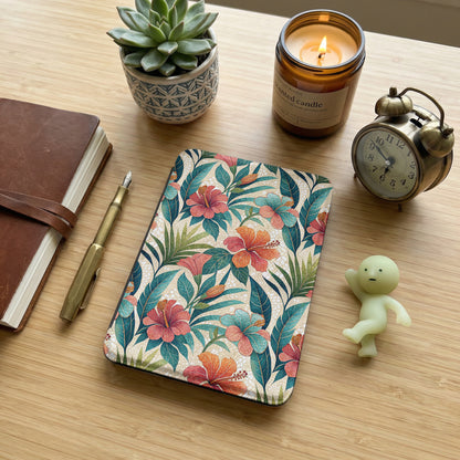 Vibrant Tropical Hibiscus Design Hardcover Notebook