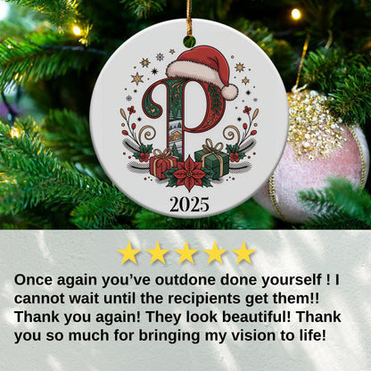Personalized Christmas 2025 Keepsake Ornament product