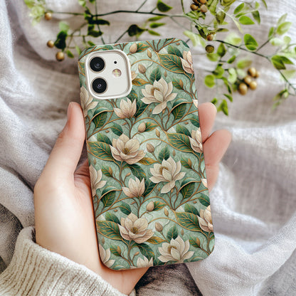 Elegant Floral Patterned Protective Phone Case