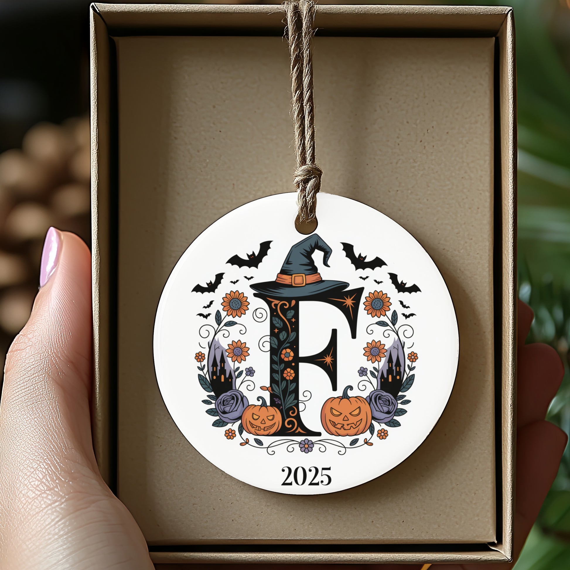 Personalized 2025 Halloween Themed Ornament product