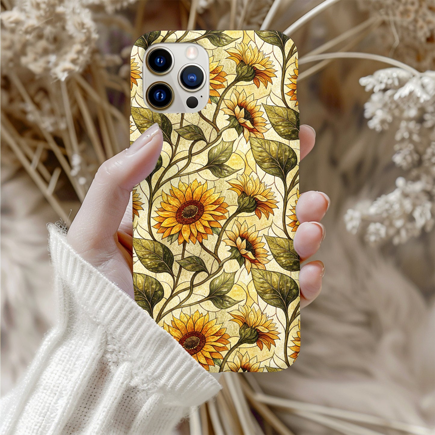 Vibrant Sunflower Design Protective Mobile Case