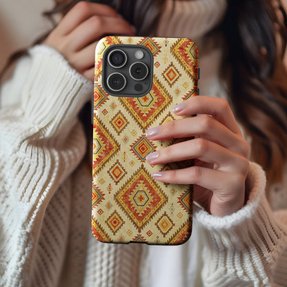Vintage Geometric Pattern Phone Case for Stylish Protection