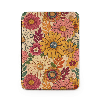 Vintage Floral Design Cover with Colorful Flowers Pattern