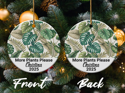 More Plants Please Personalized Ornament product