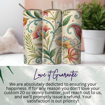 Colorful Floral and Paisley Art Nouveau Inspired Design - Walk Greener