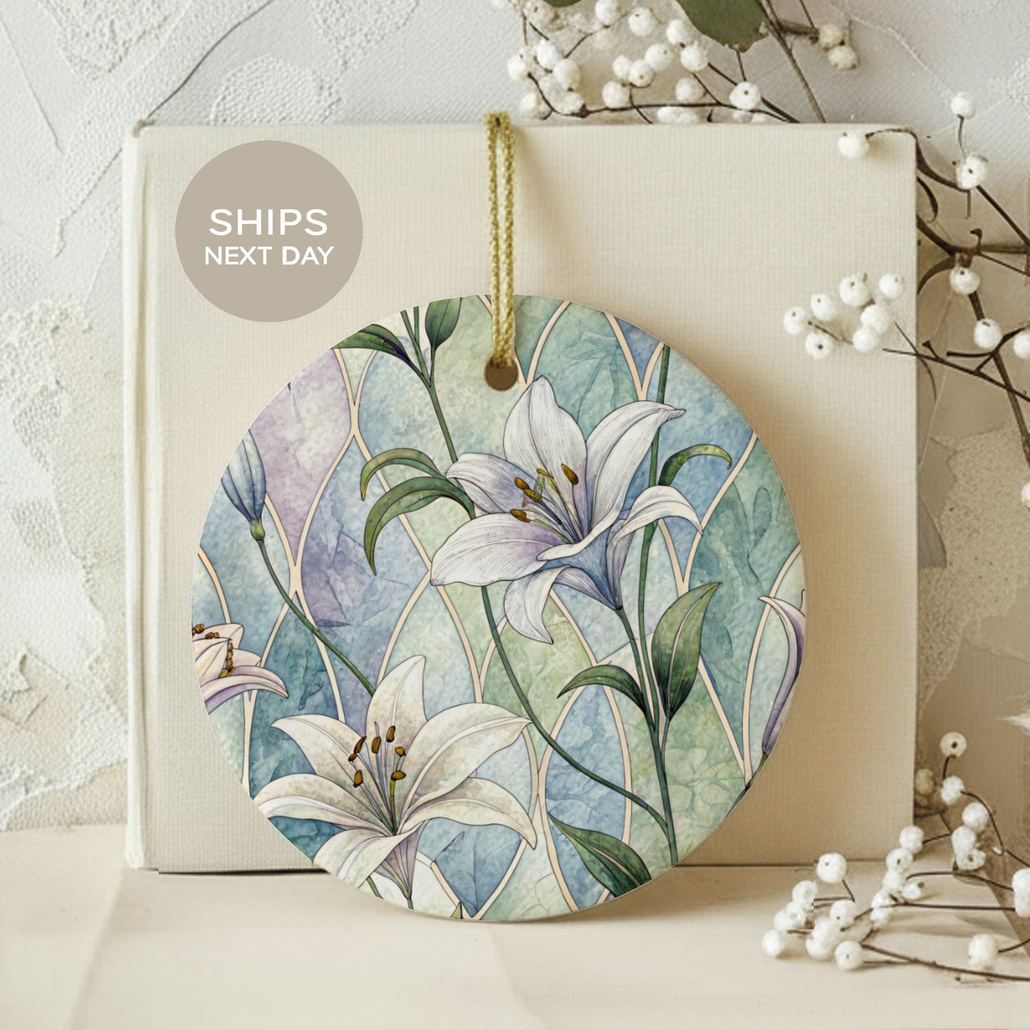 Elegant Floral Design Wall Hanging Ships Next Day