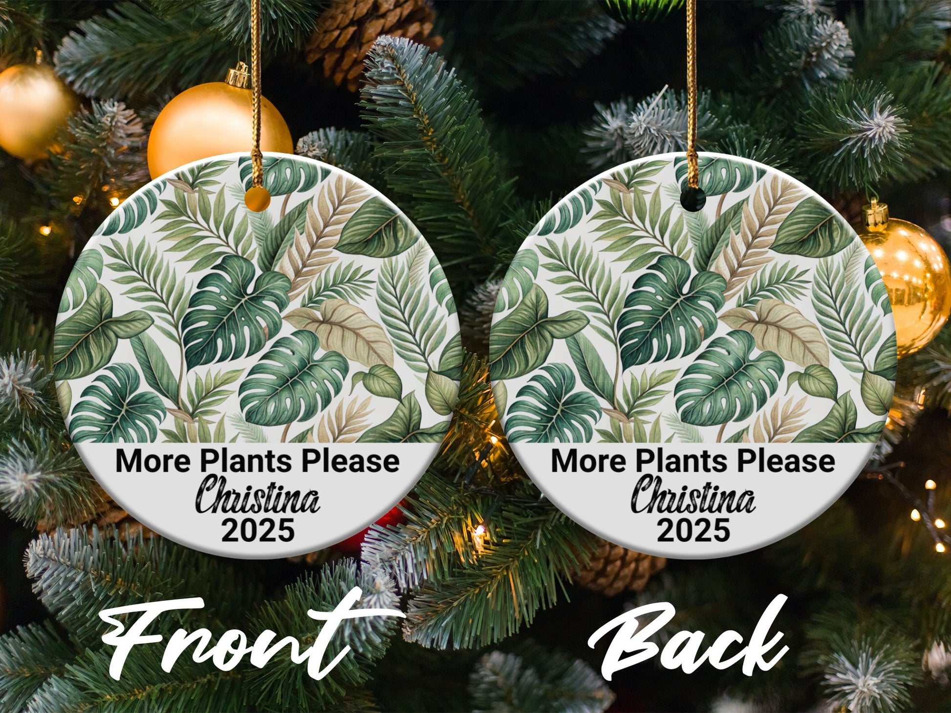 More Plants Please Customized Christmas Ornament product