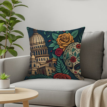 Colorful Art Print Decorative Throw Pillow for Home Decor