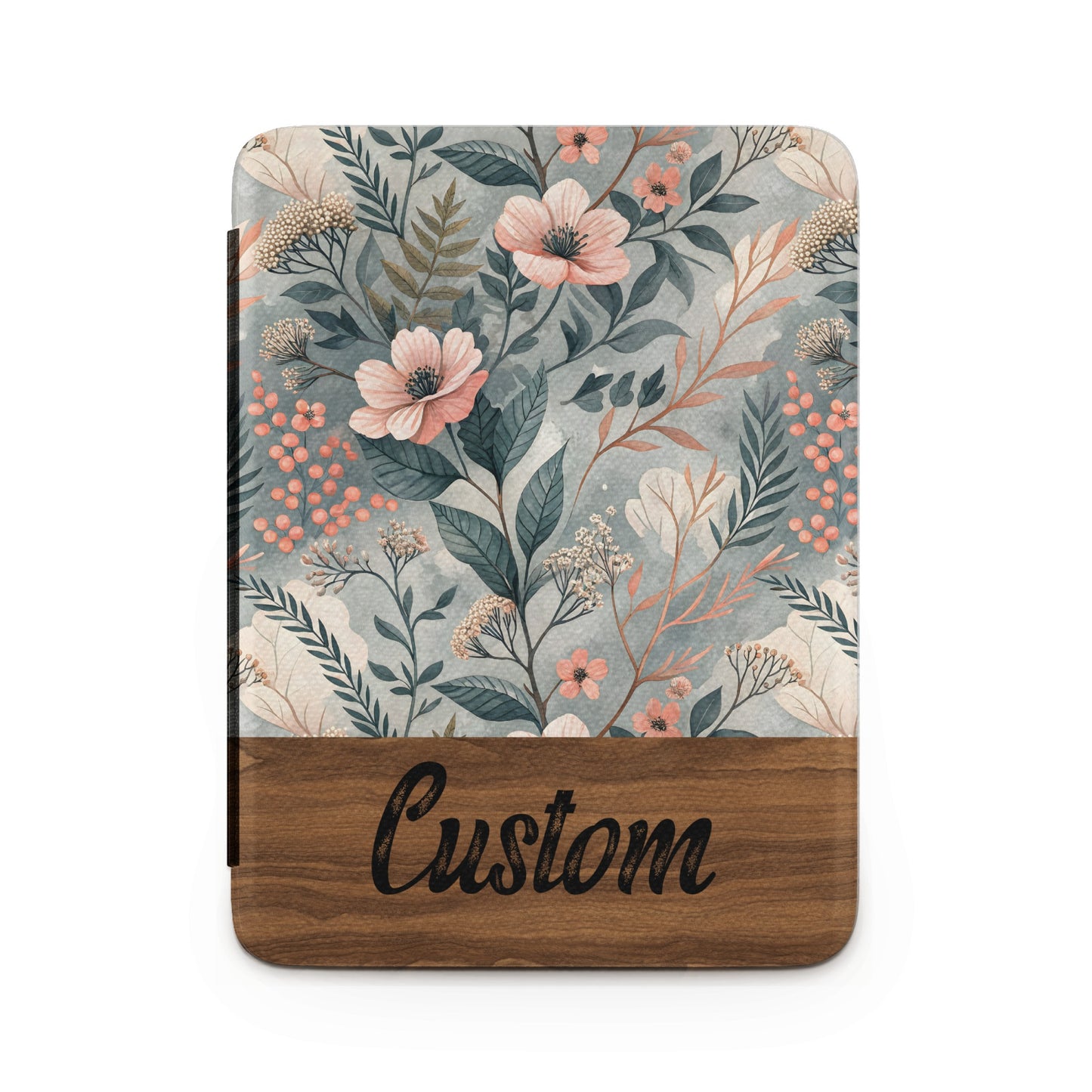 Custom Floral Pattern with Custom Text Case