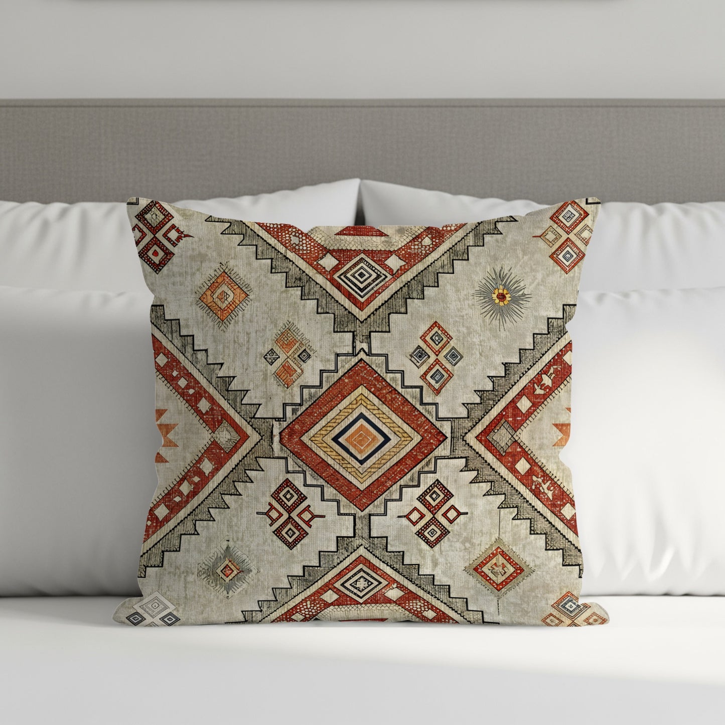Bohemian Style Geometric Print Cushion Cover