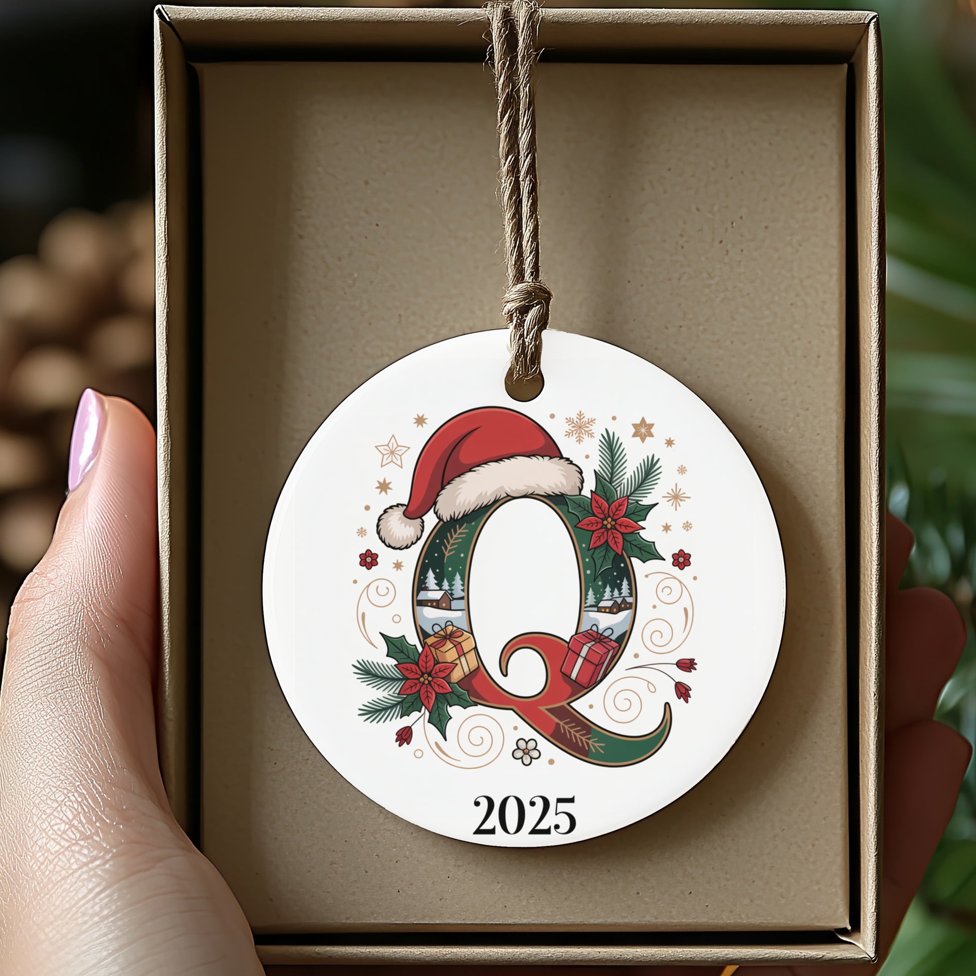 Personalized 2025 Christmas Ornament Holiday Decoration product type