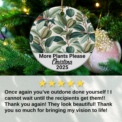 More Plants Please Design Christmas Ornament product