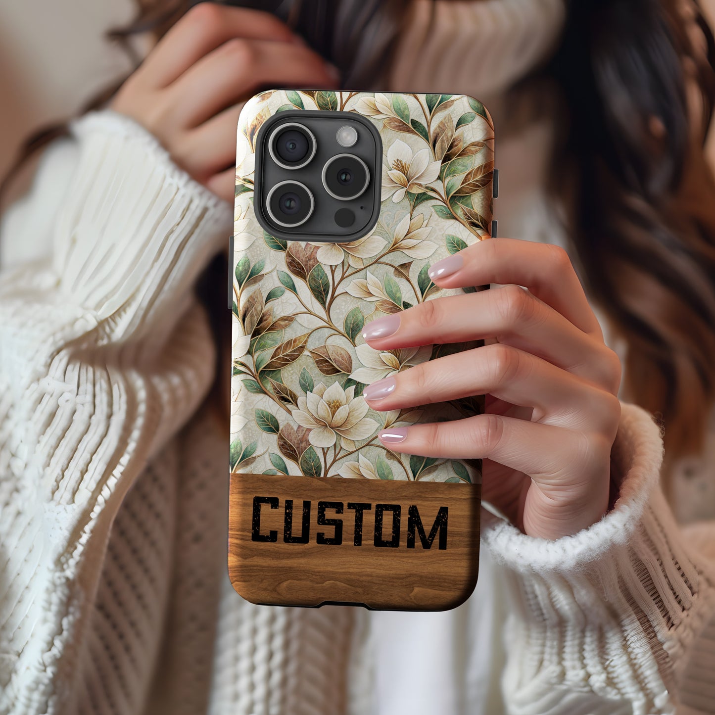Custom Floral Design Phone Case for Stylish Protection