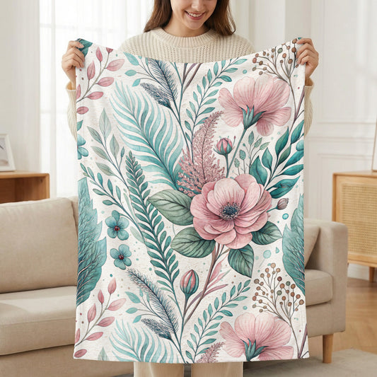 Floral Beauty Watercolor Pattern Perfect Decoration Print - Walk Greener