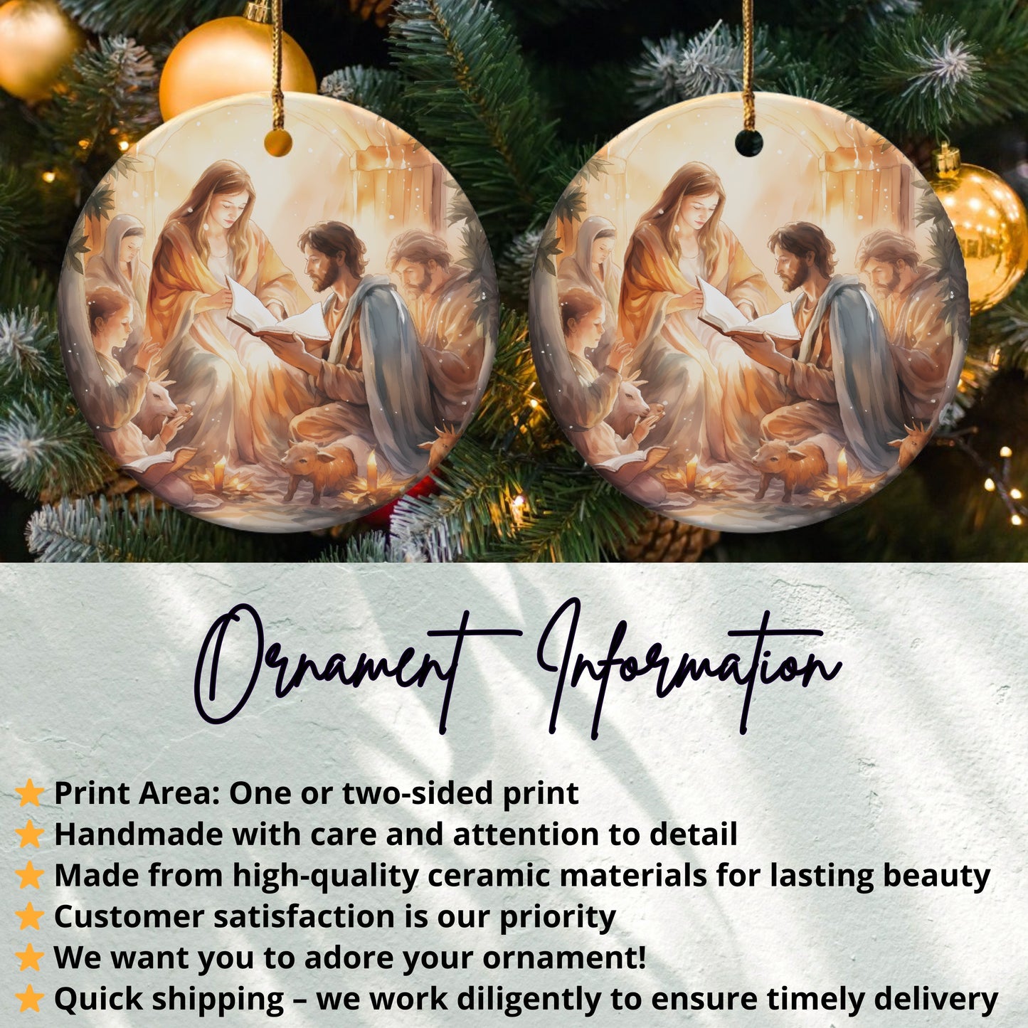 Angelic Christmas Ornament Inspiring Holiday Decoration product