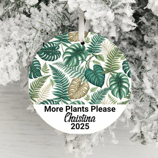 More Plants Please Personalized Hanging Ornament product